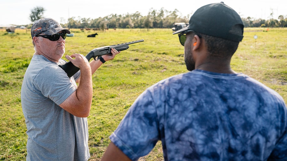 Travis Thompson teaches gun safety