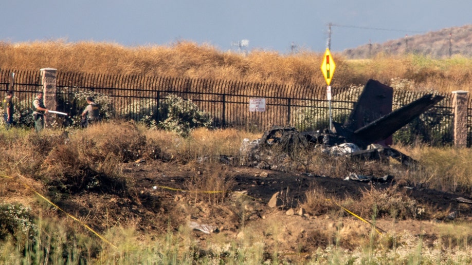 A southern California plane crash site