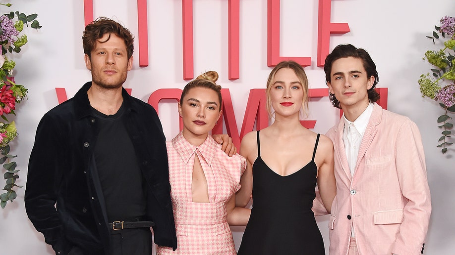 Florence Pugh and the cast of "Little Women"