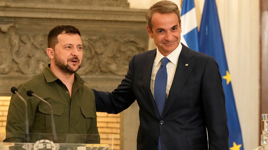 Greece’s prime minister pledges to keep up military support for Ukraine for as long as it takes