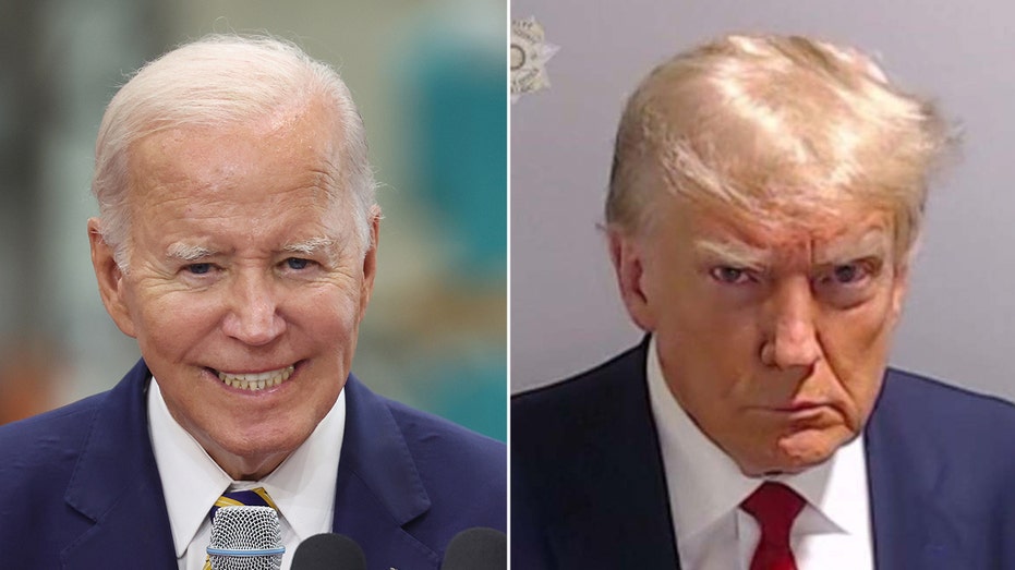 Biden blasted for fundraising as Trump arrested in Georgia: ‘Spikes the football’