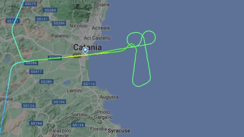 Frustrated Lufthansa pilot flies plane in 15-mile long penis pattern after being diverted to different airport