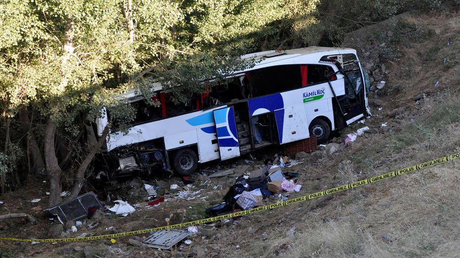 12 dead in Turkey after bus crashes into roadside ditch