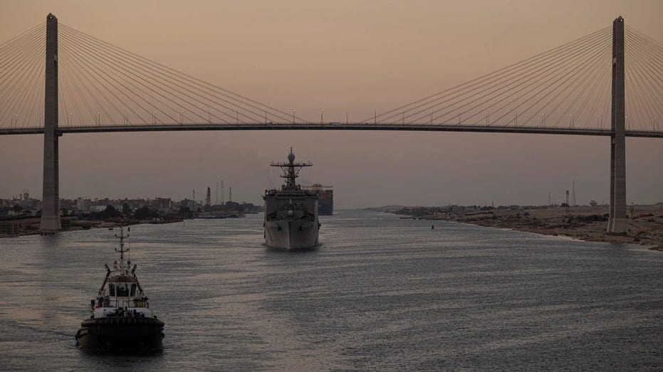 Cargo ship breaks down, hits bridge in Suez Canal