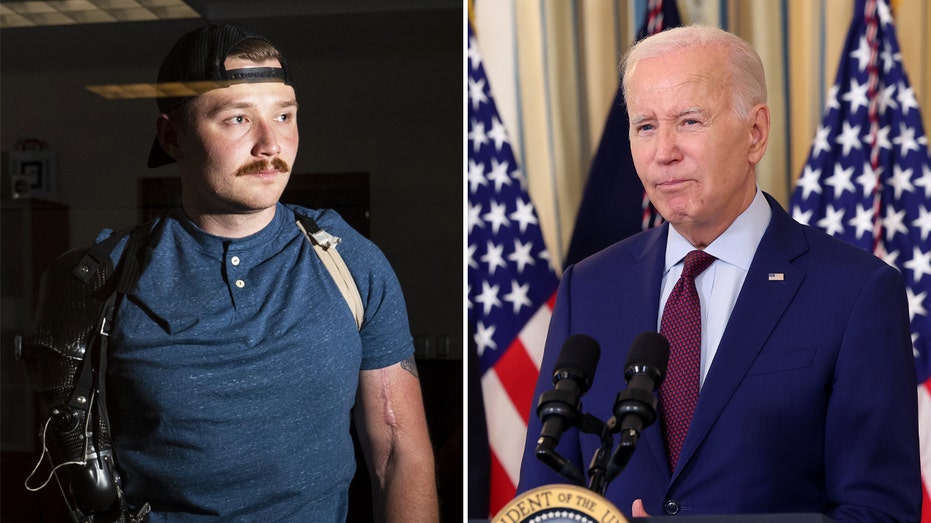 Marine who survived Afghanistan explosion describes awkward encounter with Biden after losing arm and leg