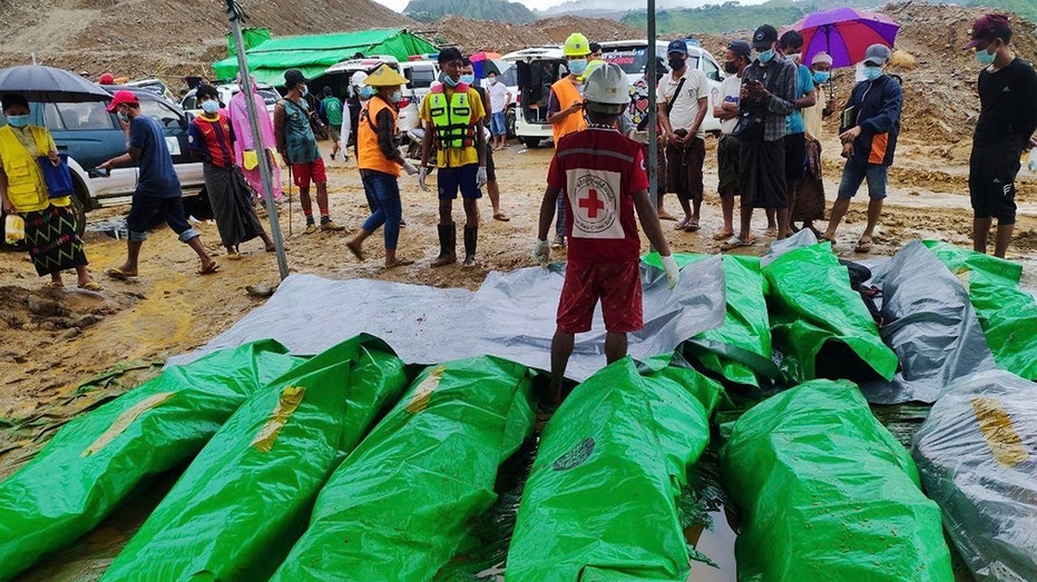 33 bodies recovered following landslide at jade mine in Burma: Rescuers continue search for 3 missing people