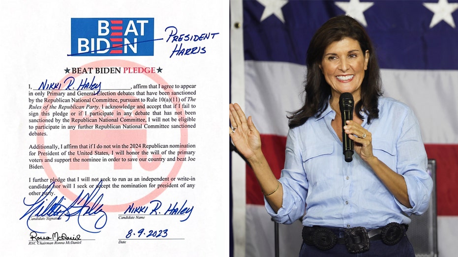 Nikki Haley signs RNC pledge to support eventual Republican presidential nominee