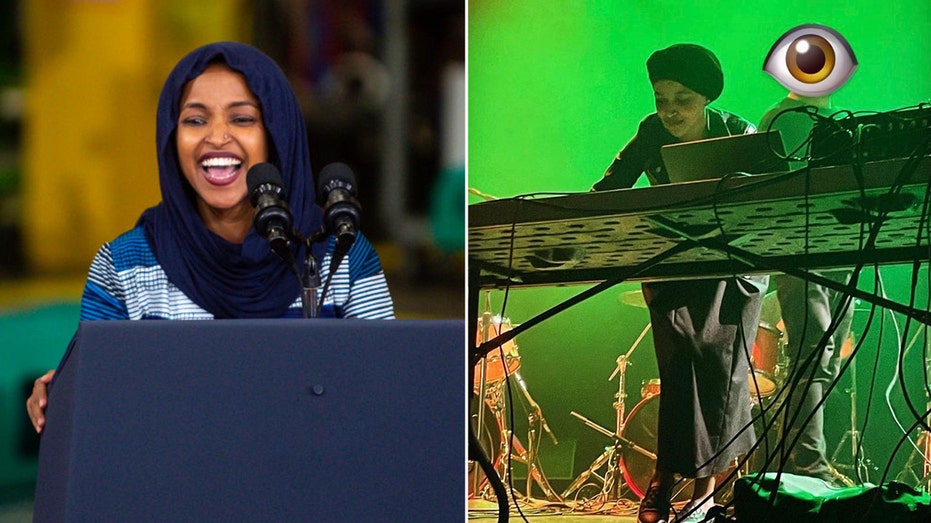 Ilhan Omar joins band Marijuana Deathsquads on stage to celebrate Minnesota legalizing cannabis