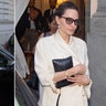 Angelina Jolie outside her hotel in Rome