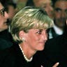 Princess Diana and pop star Elton John attend a memorial