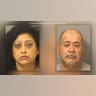 Mugshots of Maria Barrios Calero and Ricardo Flores