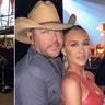 Brittany and Jason Aldean at a concert