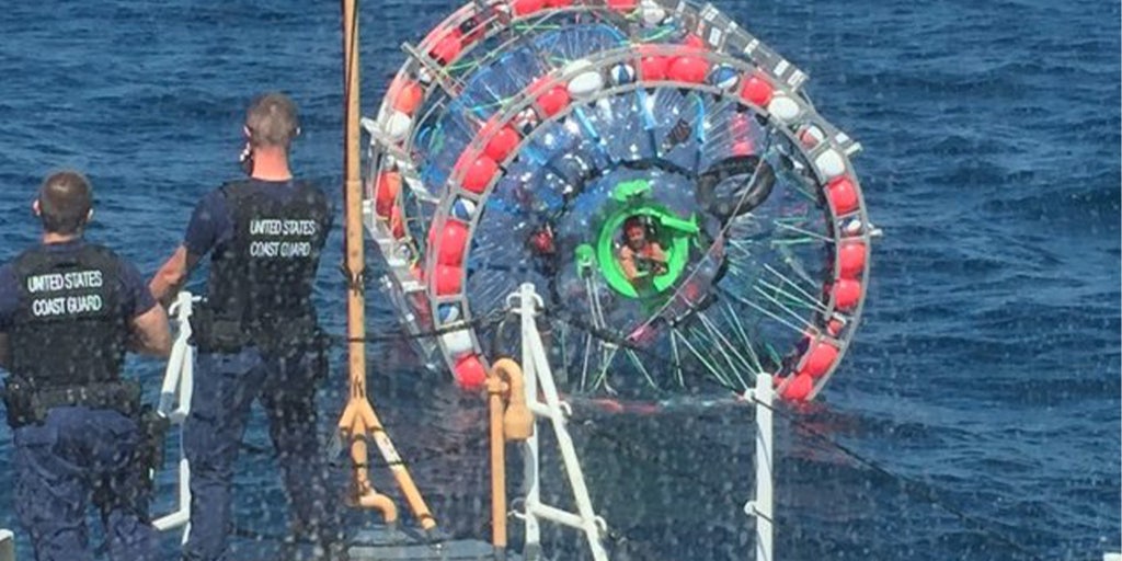 Florida man arrested by Coast Guard for trying to cross Atlantic in human-sized hamster wheel - Vimarsana News
