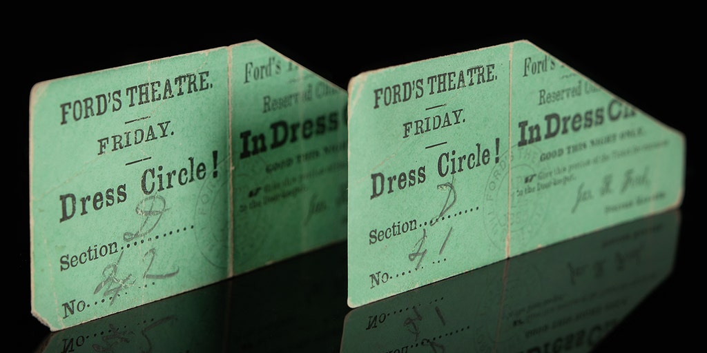 Theater tickets from the night Abraham Lincoln was shot are up for auction, expected to go for over $80,000 - Vimarsana News