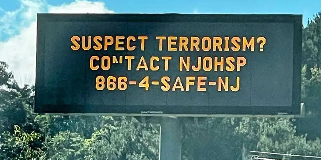 New Jersey sparks terror fears with 'see something, say something' roadway campaign - Vimarsana News
