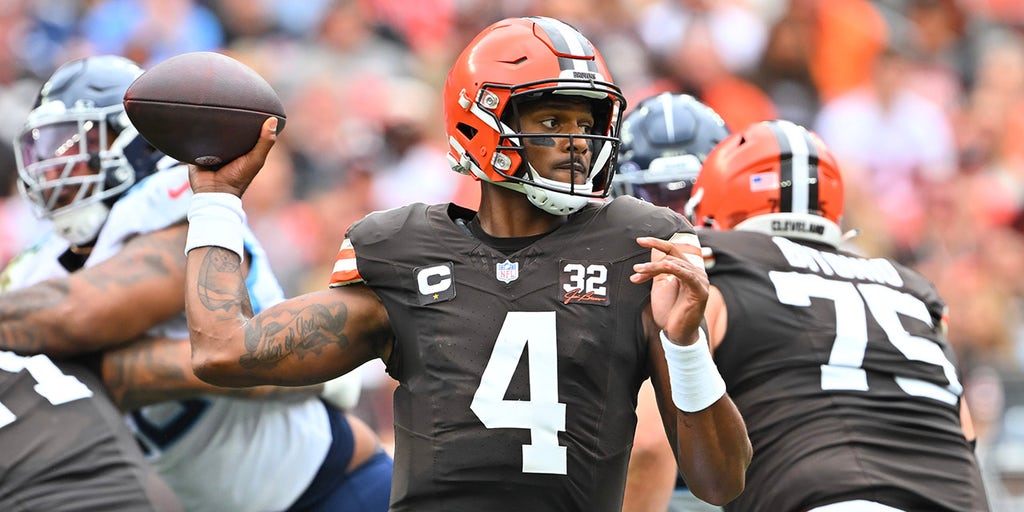 Cleveland Browns Deshaun Watson vs. Cincinnati Bengals, September 10, 2023  