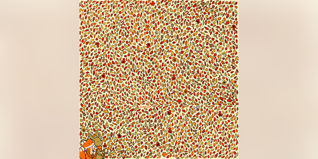Brain teaser: Can you find 4 apples hidden in the fall leaves? - Vimarsana News