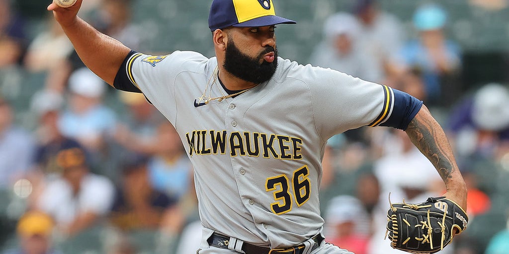 J.C. Mejia of the Milwaukee Brewers pitches in the ninth inning News  Photo - Getty Images