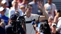 John Isner of the United States waves to the crowd after a final career match loss against Michael Mmoh of the United States during their Mens Singles Second Round match on Day Four of the 2023 US Open at the USTA Billie Jean King National Tennis Center at USTA Billie Jean King National Tennis Center on August 31, 2023 in the Flushing neighborhood of the Queens borough of New York City.