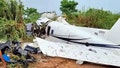 A still from video footage of the aftermath of the deadly plane crash in Brazil's Amazon.