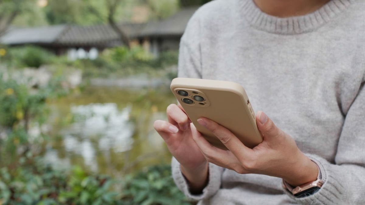 Woman using her phone