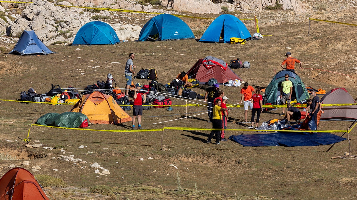 People, tents