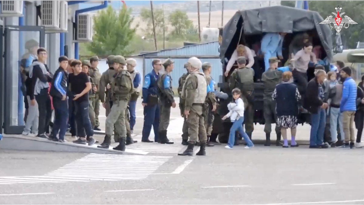 Ethnic Armenians surrender and disarm following Azerbaijan offensive