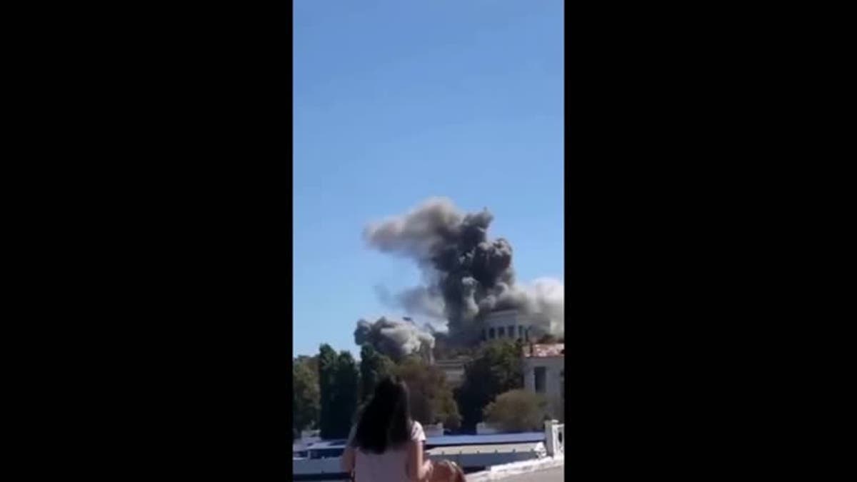 Watch: Reported Ukraine missile strikes Russian Naval HQ in Crimea amid counteroffensive Ukraine missile hits Russian Naval HQ