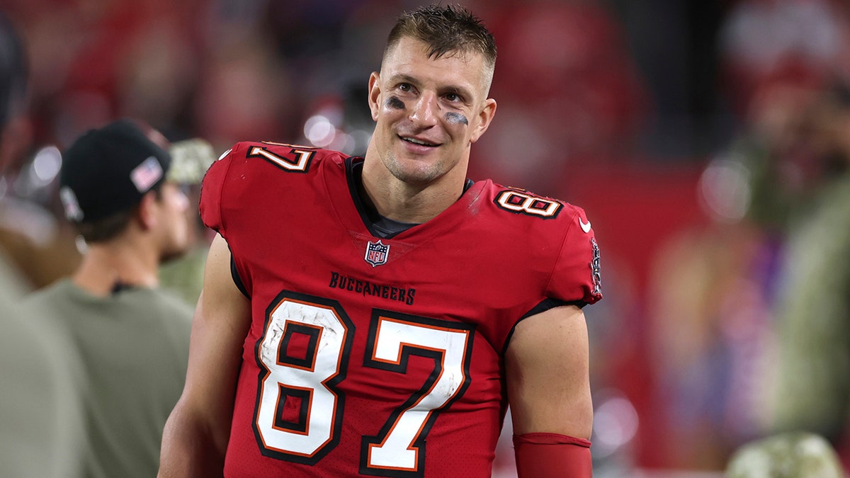 Gronk in bucs store uniform