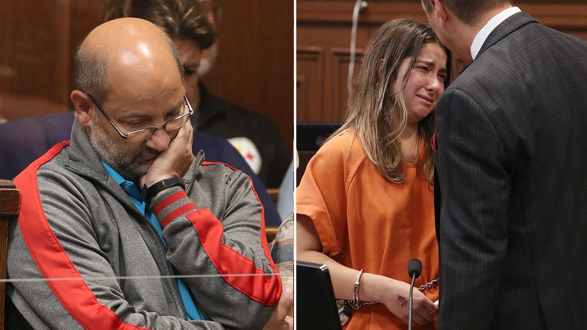 Man in sweatshirt sits in Ohio courtroom