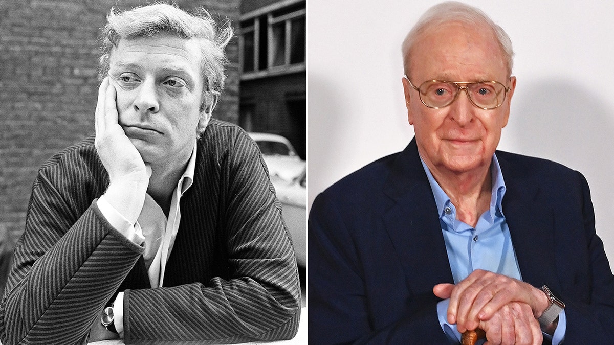 Michael Caine then and now split