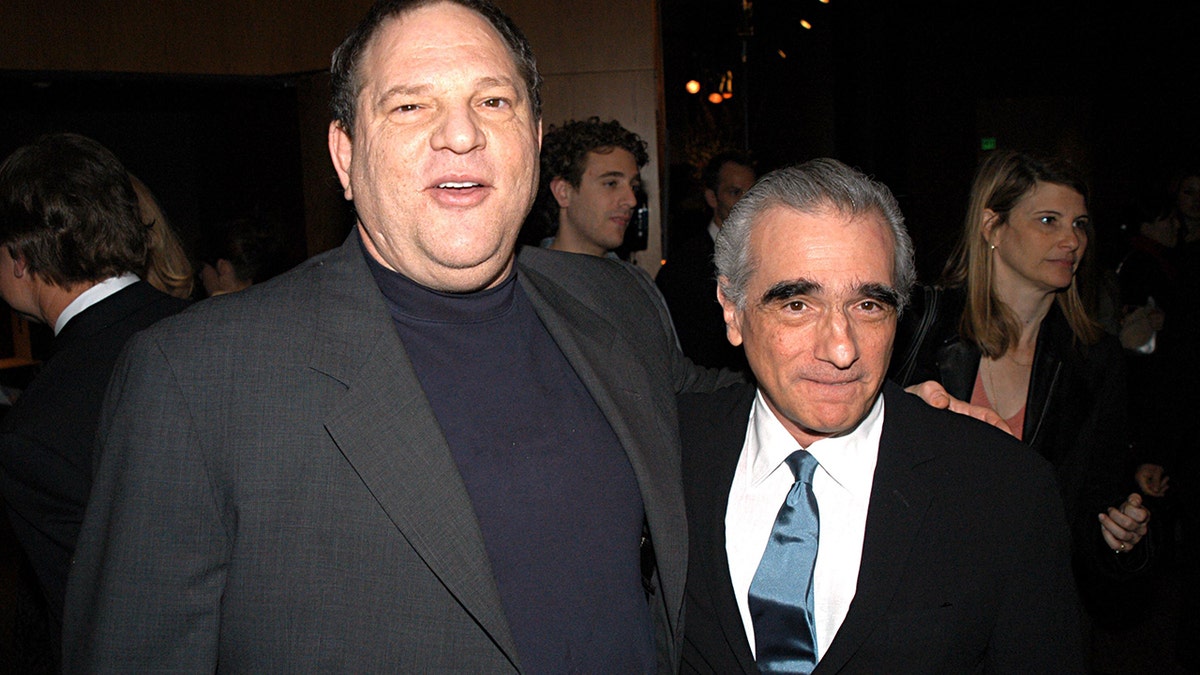 Harvey Weinstein and Martin Scorsese posing together