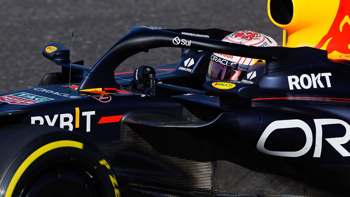 Max Verstappen in the cockpit