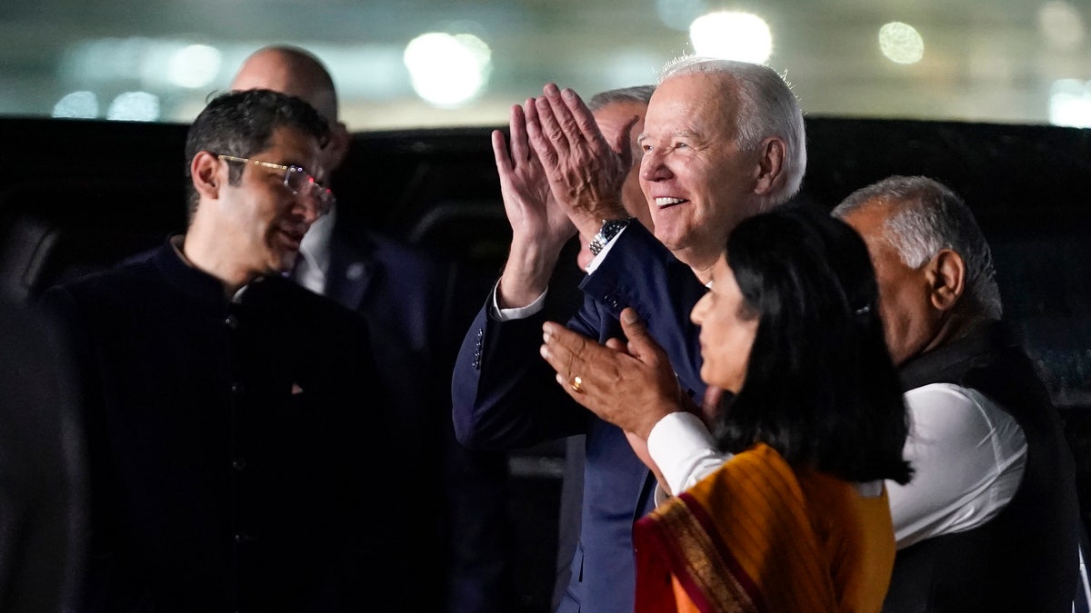 Biden arrives in India