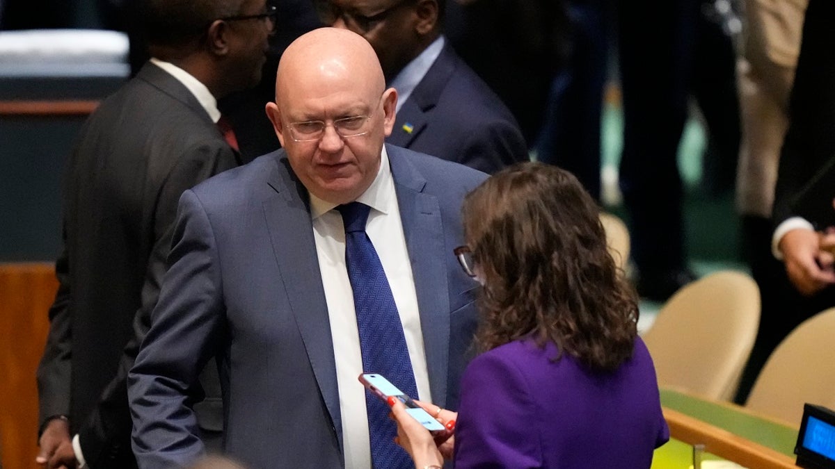 Russian Ambassador to the United Nations Vassily Nebenzia was seen standing on the floor of the UN Security Council