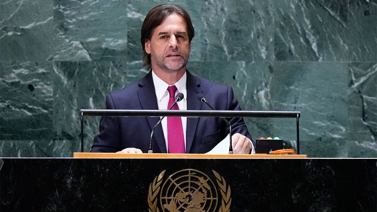 Uruguay President Luis Lacalle Pou at the general assembly