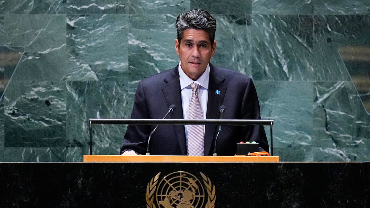 Surangel Whipps Jr. at the general assembly