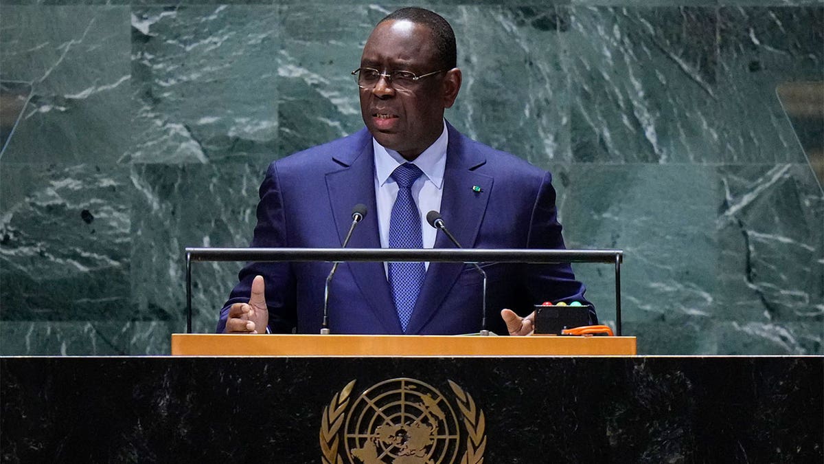 Macky Sall, President of Senegal at the UN general assembly