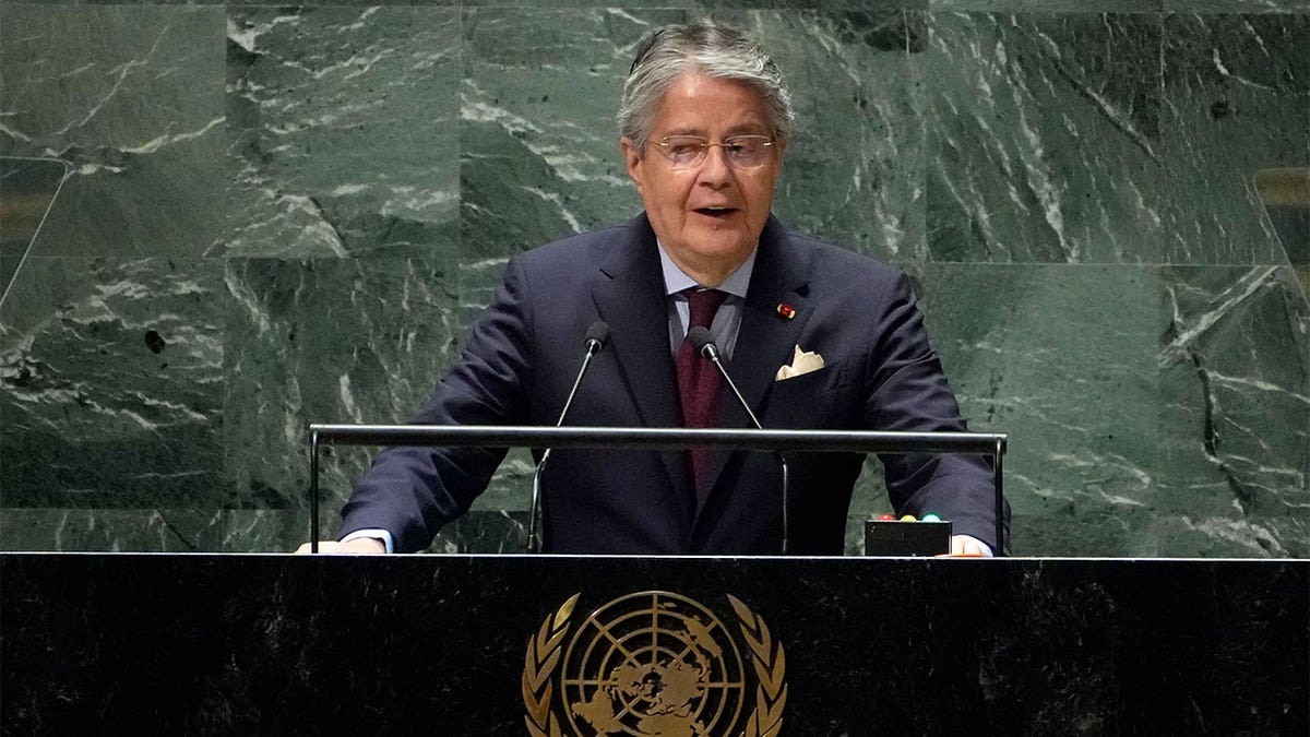 Ecuador's President Guillermo Lasso Mendoza