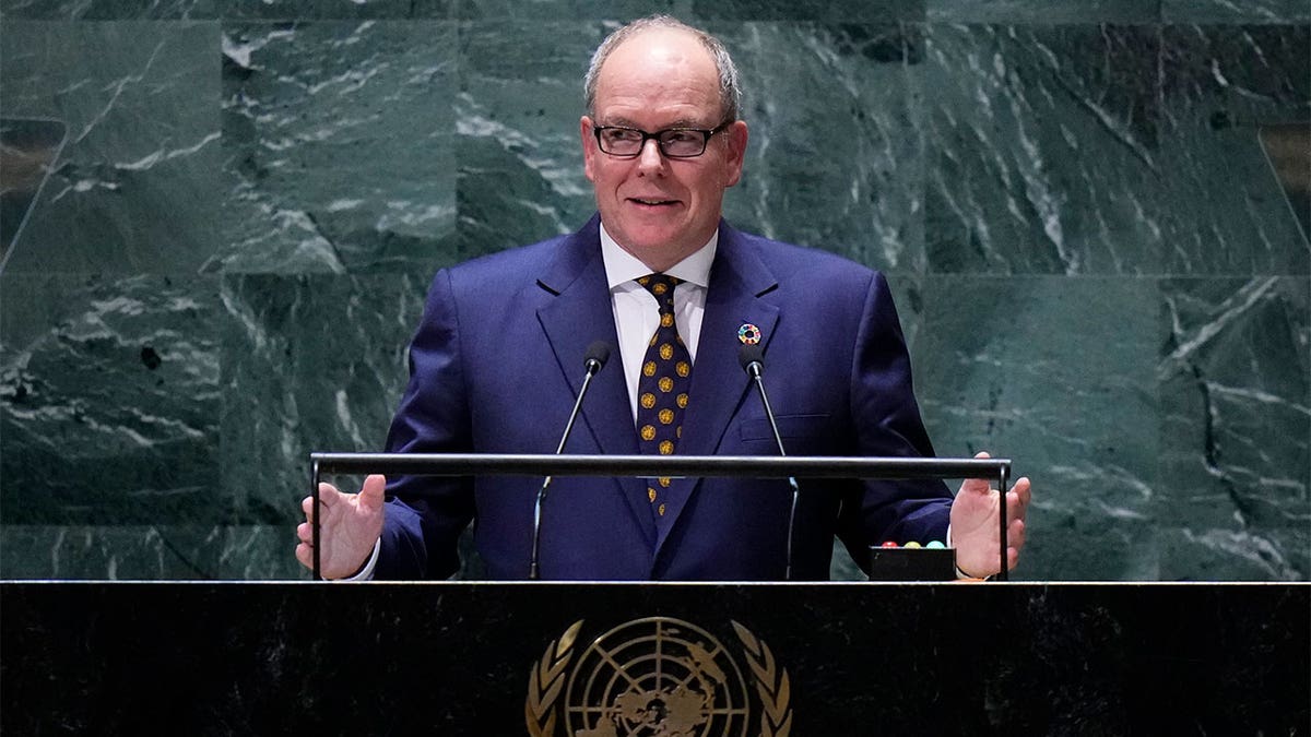 Prince Albert II addresses United Nations General Assembly
