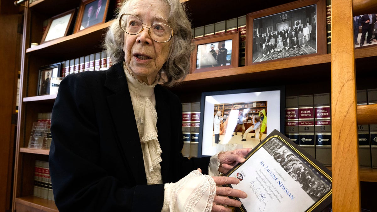 Judge Pauline Newman talking