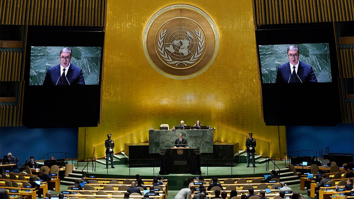Serbia's President addresses the United Nations General Assembly