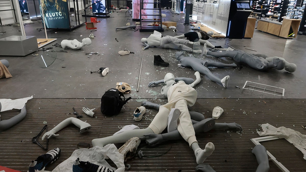 Mannequins on the floor