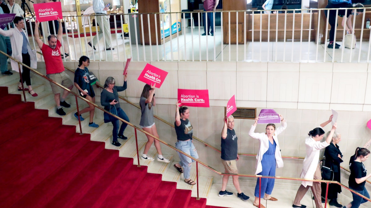 Protesters pro-choice