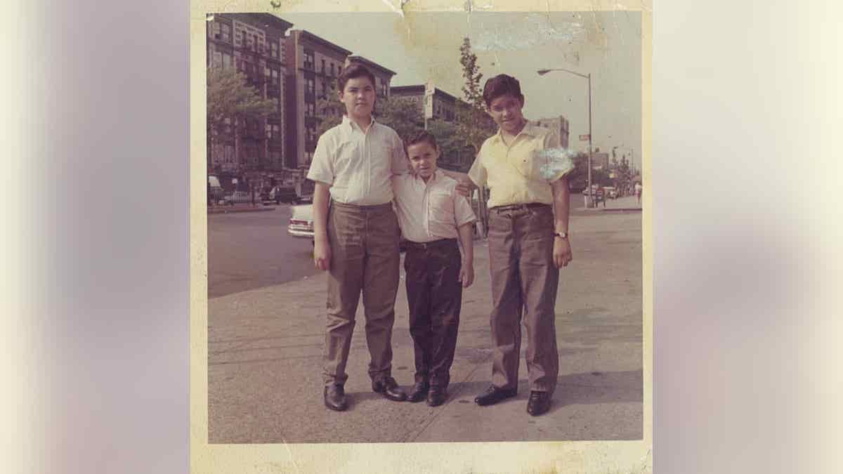 Alex Sanchez with brothers in 1962