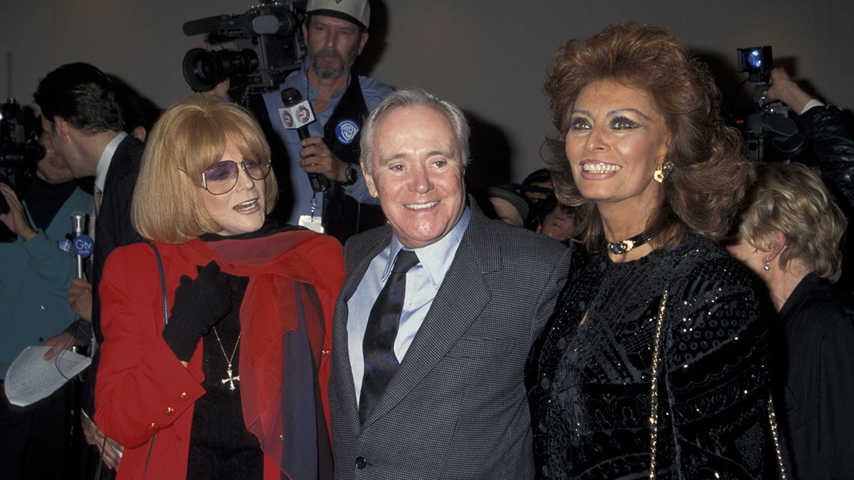 Ann-Margret, Jack Lemmon, and Sophia Loren posing together