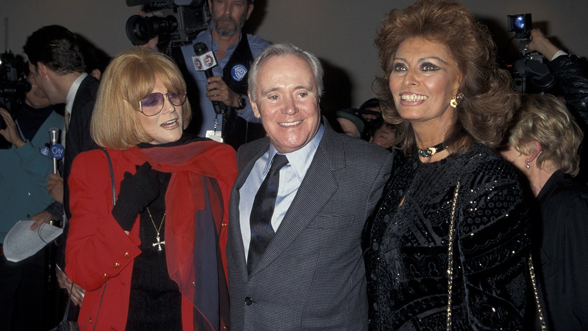 Ann-Margret, Jack Lemmon, and Sophia Loren posing together