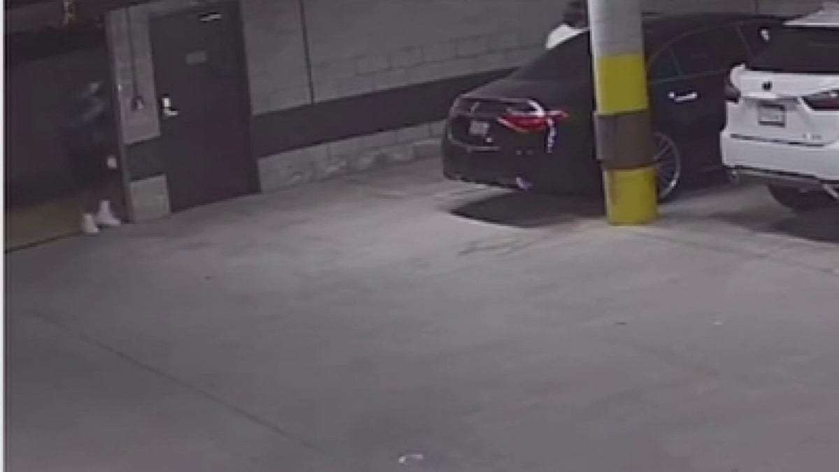 suspect stalking victim inside parking garage