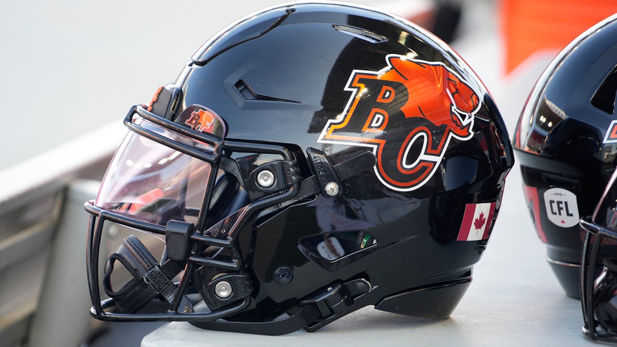 BC Lions helmet