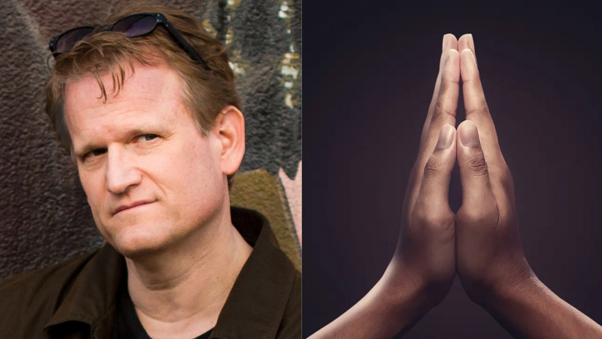 screenwriter Brian Godawa and praying hands